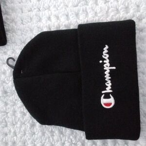 Champion Black Knit Hat